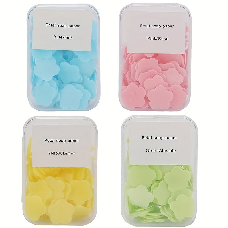100 Pcs Portable Scented Foaming Hand Soap for Travel Brightening Rose