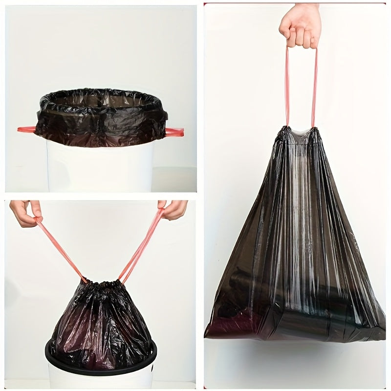 Extra Large Black Garbage Bags 2 Rolls 30 Bags Leak-Proof Durable Waste Disposal
