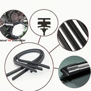 All-Season Windshield Wiper Blades, Durable Double Set for Front Glass