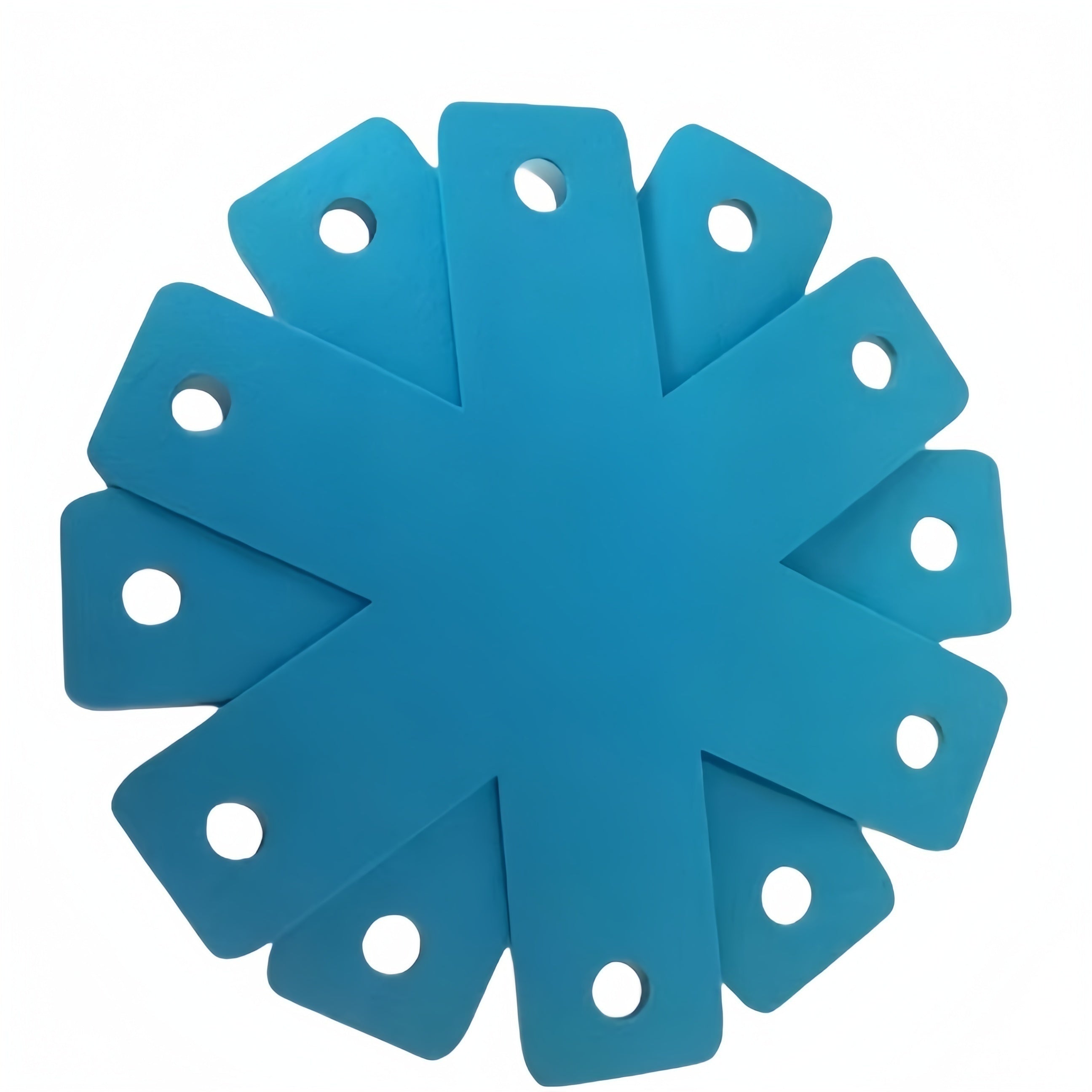 Set of 6 Round Felt Pot Holders Heat Resistant Non-Slip Kitchen Mats for Pots and Dishes