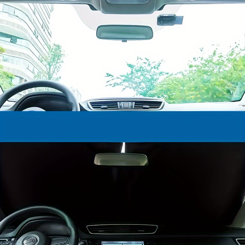 Car Windshield Sunshade Titanium Silver UV Heat Blocker Foldable Front Window Protector