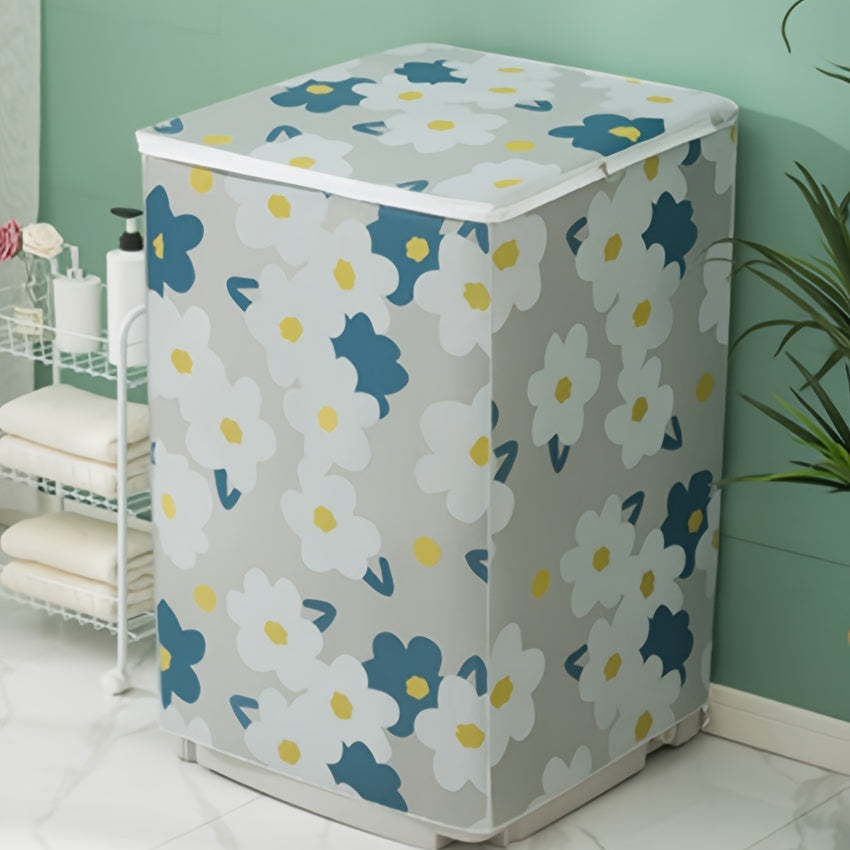 Waterproof Plastic Cover for Washing Machines with Side and Top Openings Commercial Use