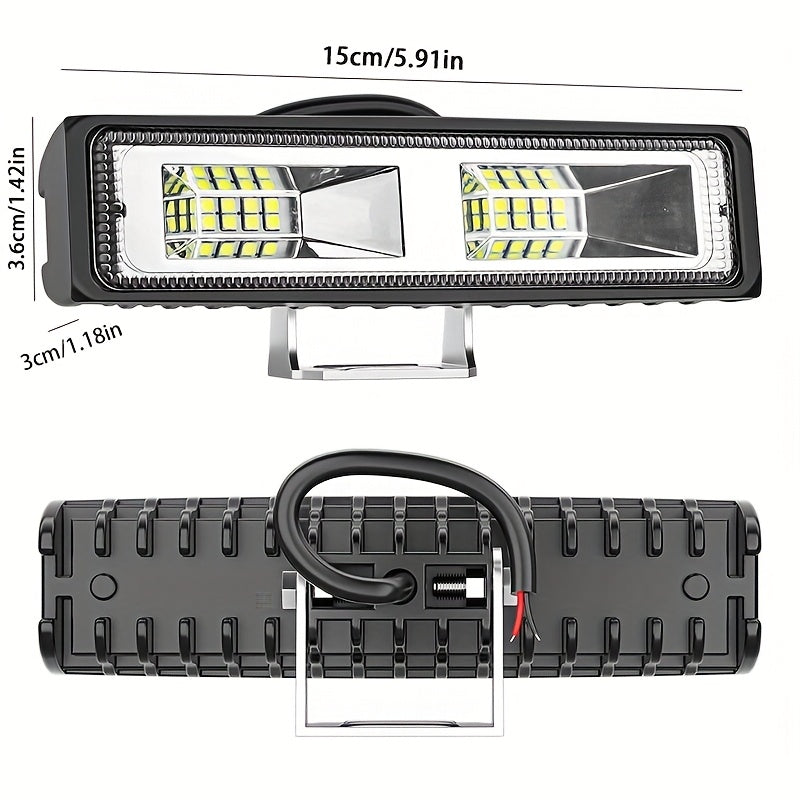 Car 16LED Light Bar 48W High Brightness Auto Motorcycle SUV Boat