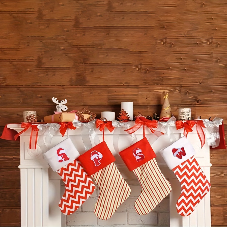 26 рождественских вышитых нашивок для писем, для девочек, на клеевом или швейном креплении, с возможностью персонализации