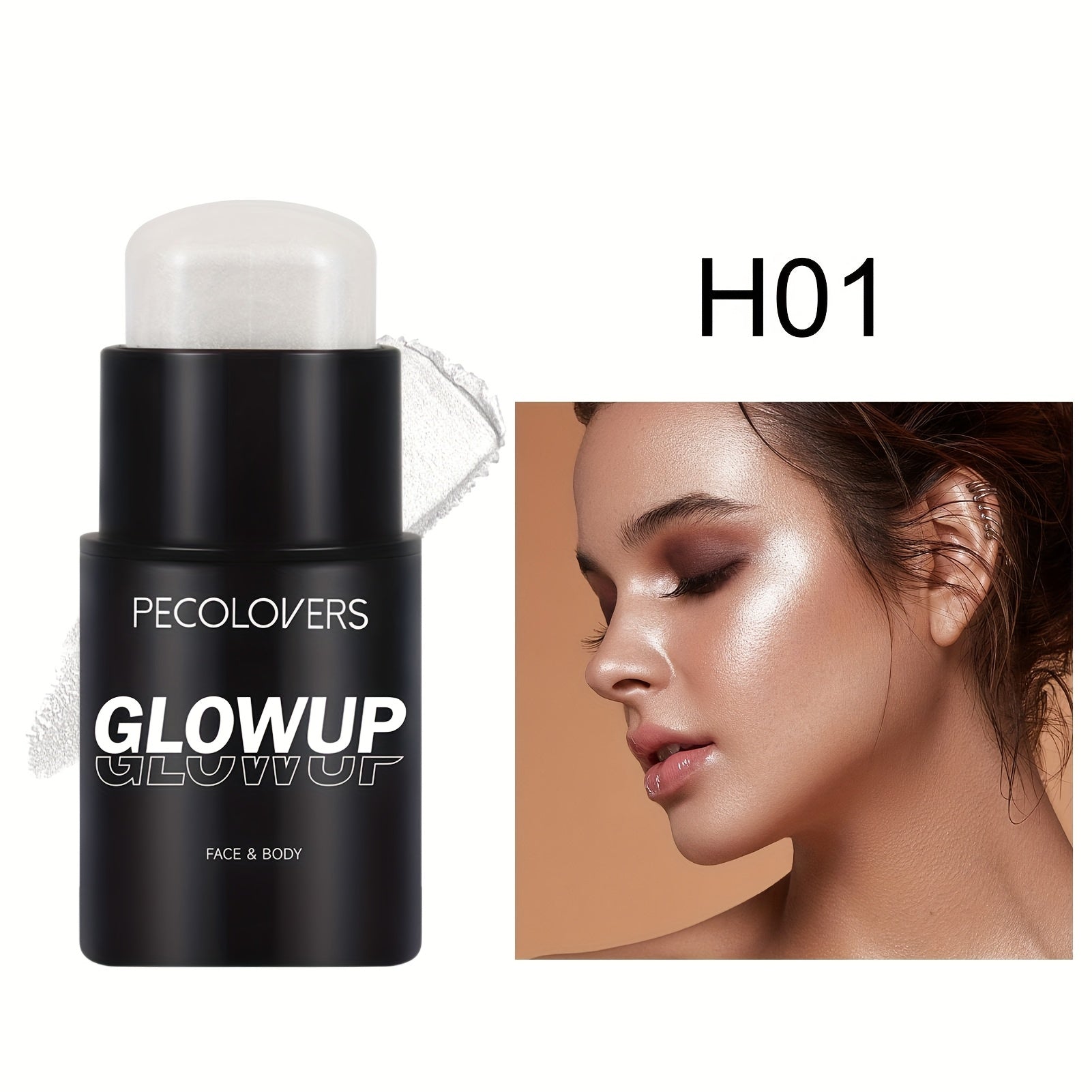 Glowup Highlighter Stick for Face and Body Natural Brightening 1pc