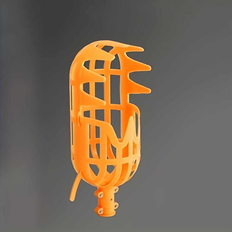 Unisex Fruit Picker Tool Yellow Polypropylene Reusable Lightweight Gardening Equipment