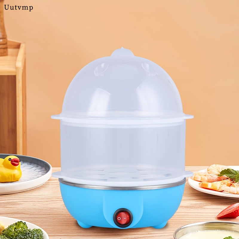 2-in-1 Egg Boiler and Steamer with Auto Power Off
