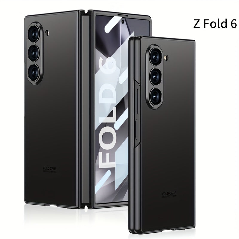 Frosted PC Shell-Film Mobile Phone Case for Samsung Galaxy Fold Series Shockproof Drop-Proof Business Protective