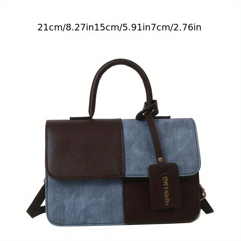 2024 Женская Патчворк Сумка, Стильная Летняя Сумка через Плечо и Кроссбоди.