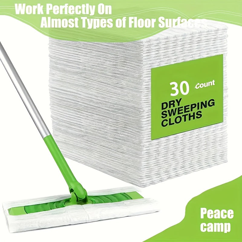Reusable Electrostatic Dry Sweeping Cloths 30/60/100 Count High Absorbency