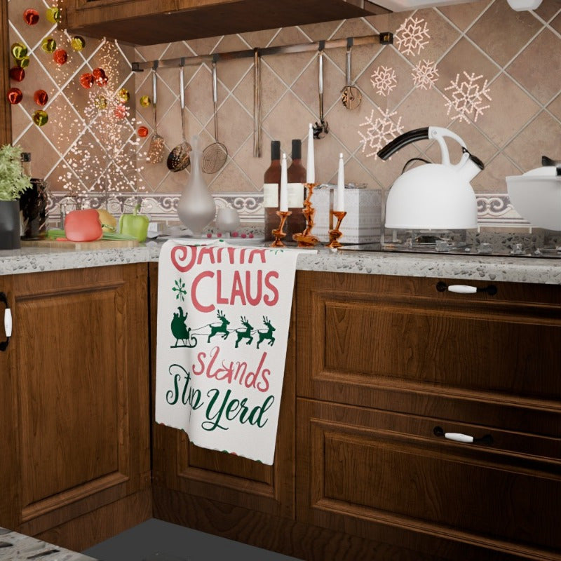 Christmas Kitchen Towel 18x66cm Soft Merry Christmas Winter Decor