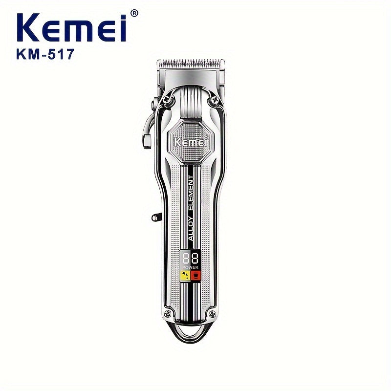 Electric Hair Clipper with LCD Display All-Metal Design