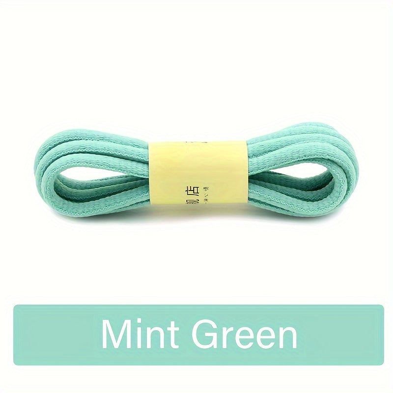 Unisex Polyester Canvas Shoe Laces for Casual and Sports Shoes, Rainbow