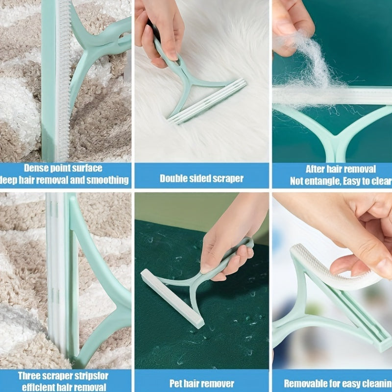 3-chi qismli qayta ishlatiladigan uy hayvonlari tuklarini tozalash to'plami, mushuklar va itlar uchun