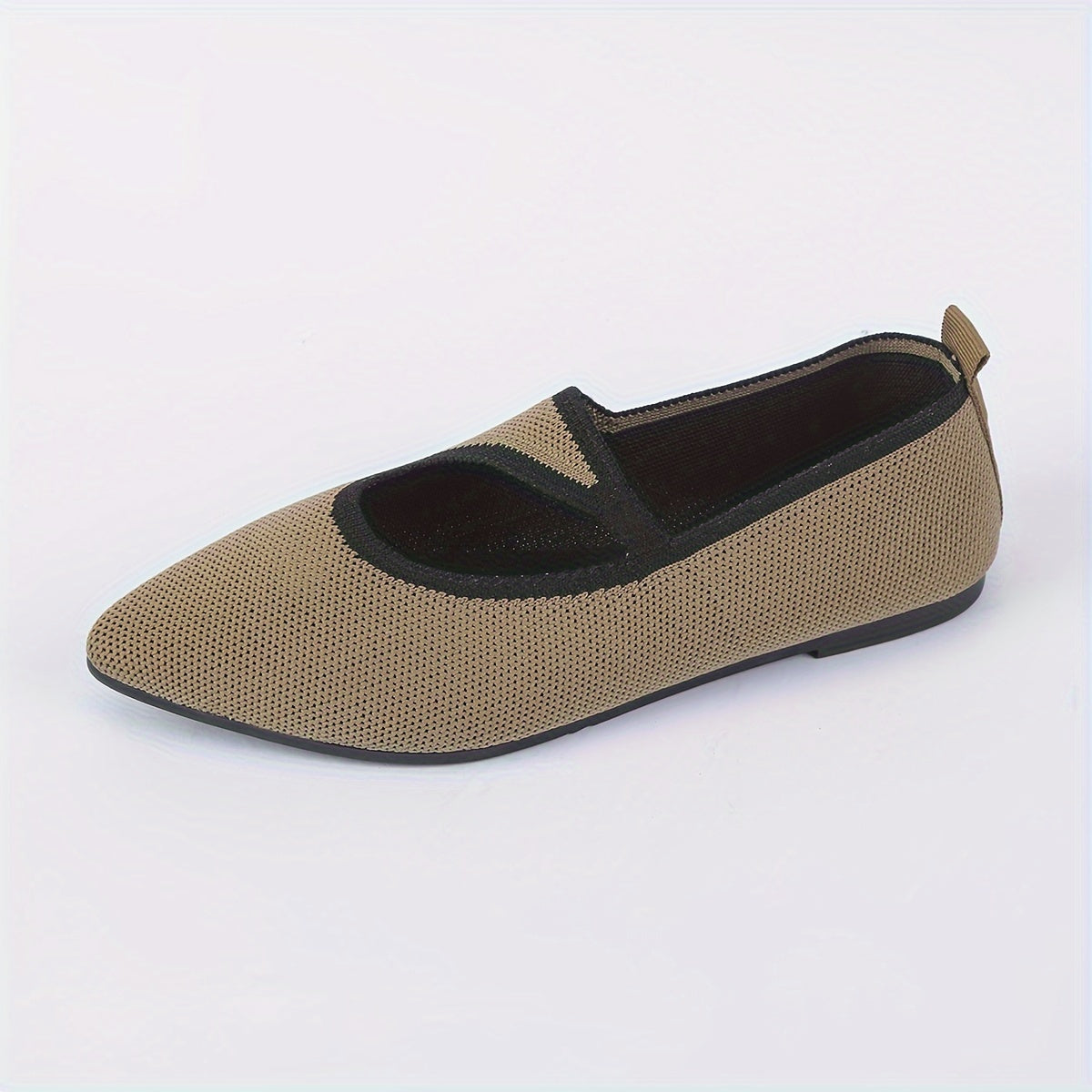 Women's Slip-On Flats with Pointed Toe and Rubber Sole for All Seasons