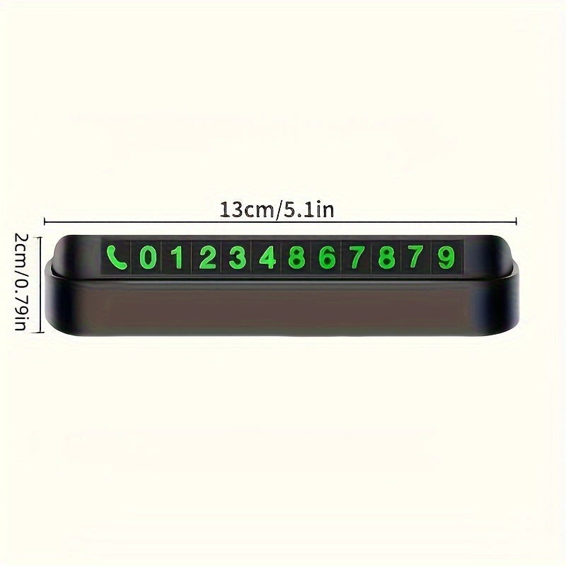 Plastic Temporary Parking Card with Phone Number and Car Plate for Automated Parking