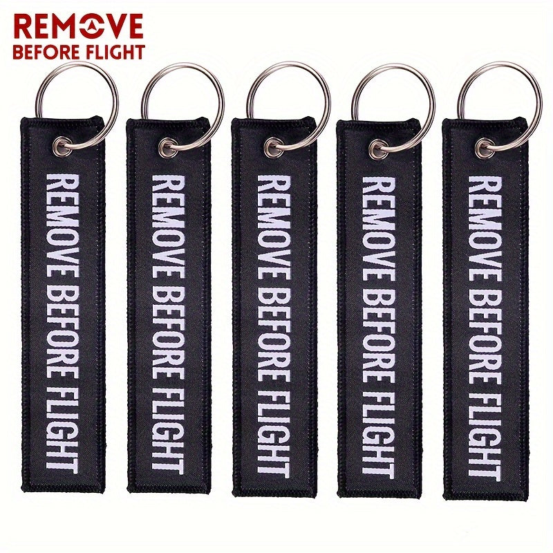 Bundle of 50 Remove Before Flight Woven Keychains for Pilots and Aviation Fans