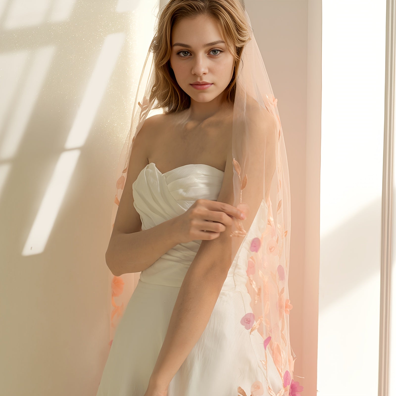 Tashqi marosim uchun gullar bilan bezatilgan nafis romantik to'y qizlar voiligi