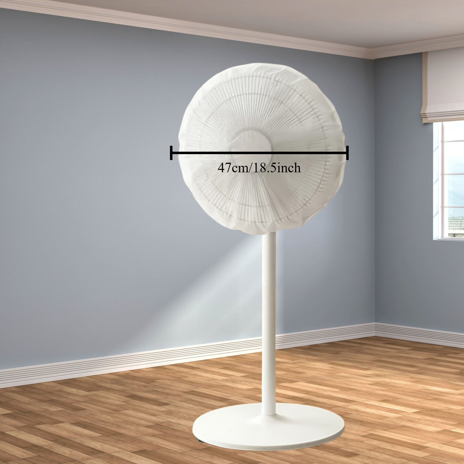 Electric Fan Protective Cover Polyester Washable Dustproof for Travel and Home