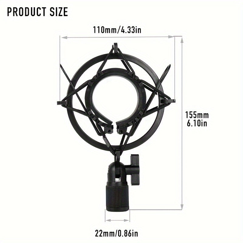Microphone Shock Mount Bracket for Eid Al-Adha XLR Microphone Stabilizer