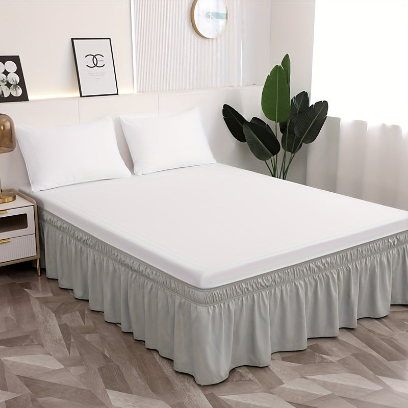 Microfiber Bed Skirt with Elastic Bands, 95g Ultra-Fine Material