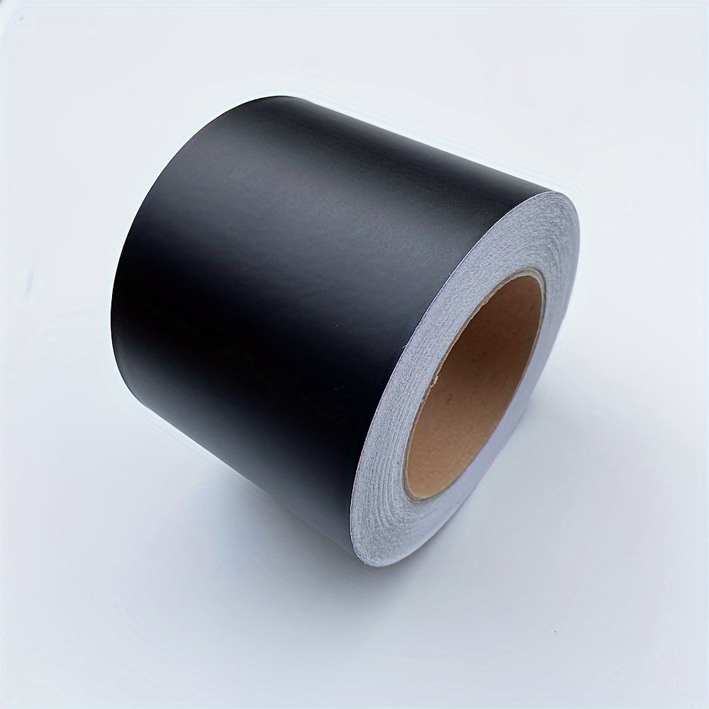 Cinta de vinilo negro para película, moldura de ventana, eliminación de cromo, envoltura para coche, rollo de 3/5/7/10cm