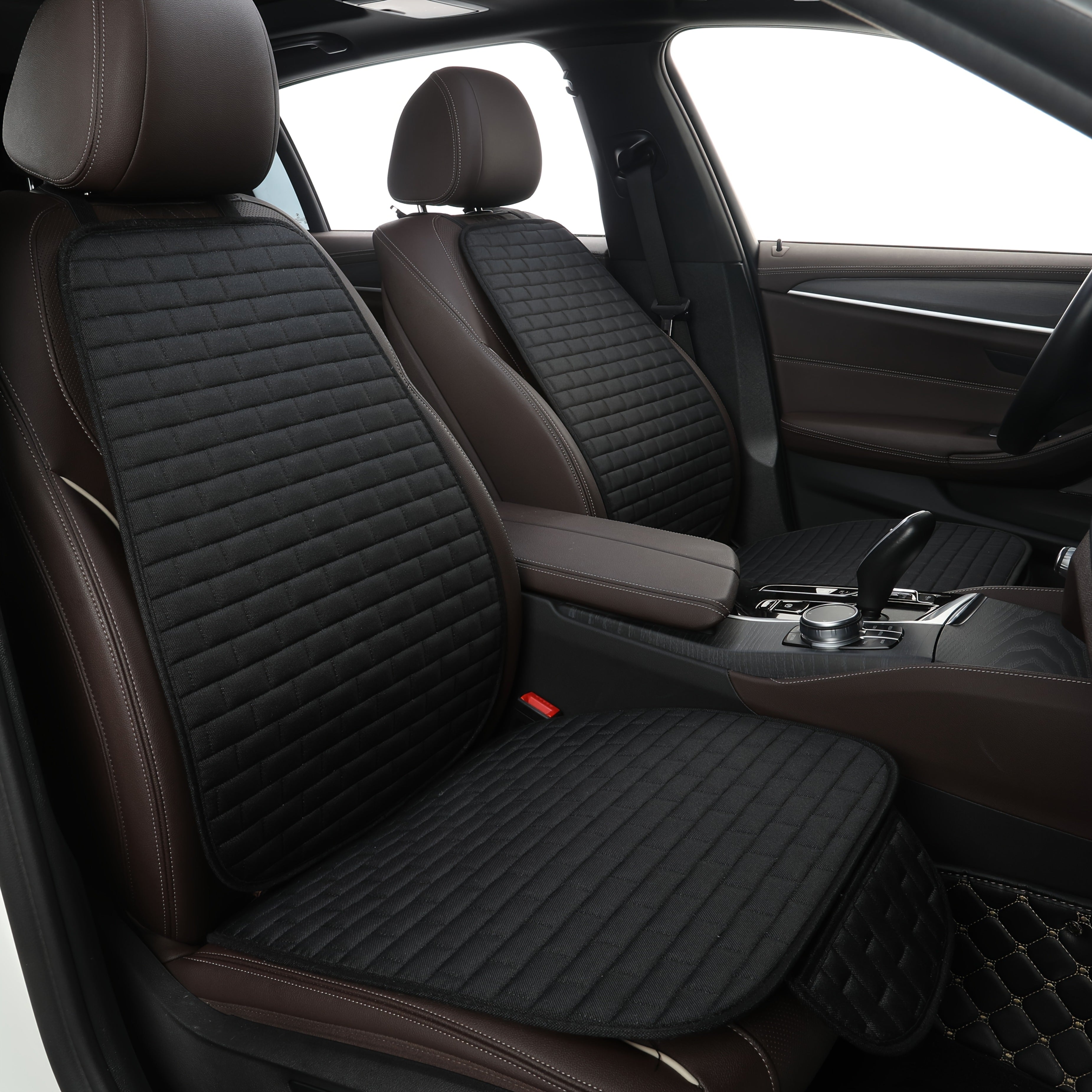 Всесезонный чехол для автомобильного сиденья из полиэстера с моющимися защитными накладками для передних и задних сидений