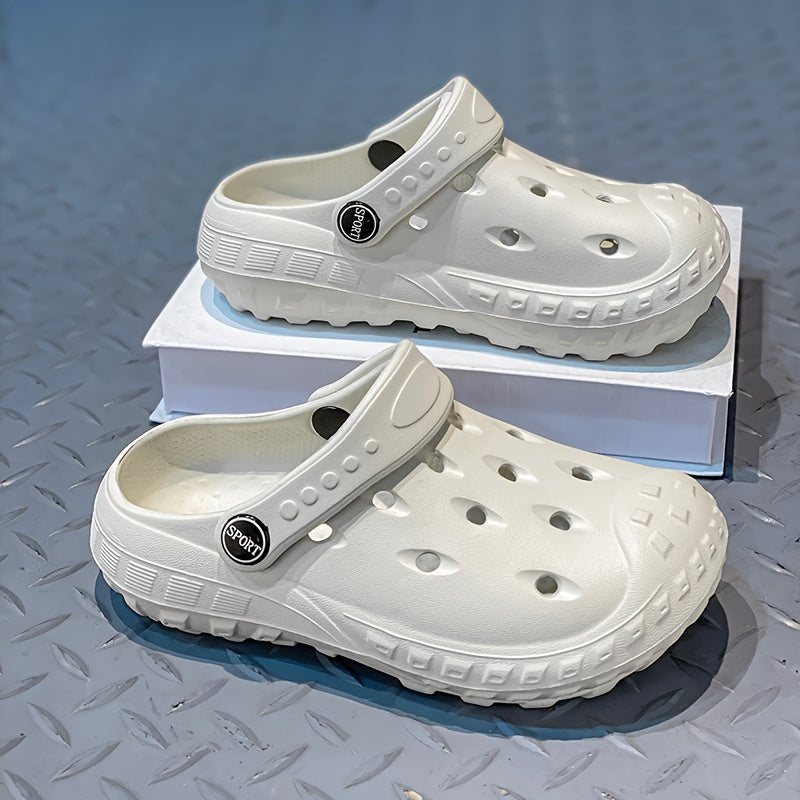 O'g'il bolalar uchun kulrang EVA klogslar, kundalik, sirg'alishga qarshi, nafas oladigan, tashqi va ichki makon uchun bolalar poyabzali