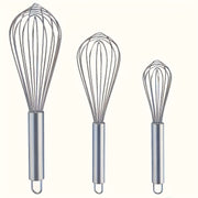 Juego de 3 batidores de acero inoxidable para mezclar en la cocina para hornear y cocinar