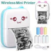 Wireless Mini Thermal Printer 200dpi High Resolution USB Rechargeable Wireless Connectivity for Photos and Memos