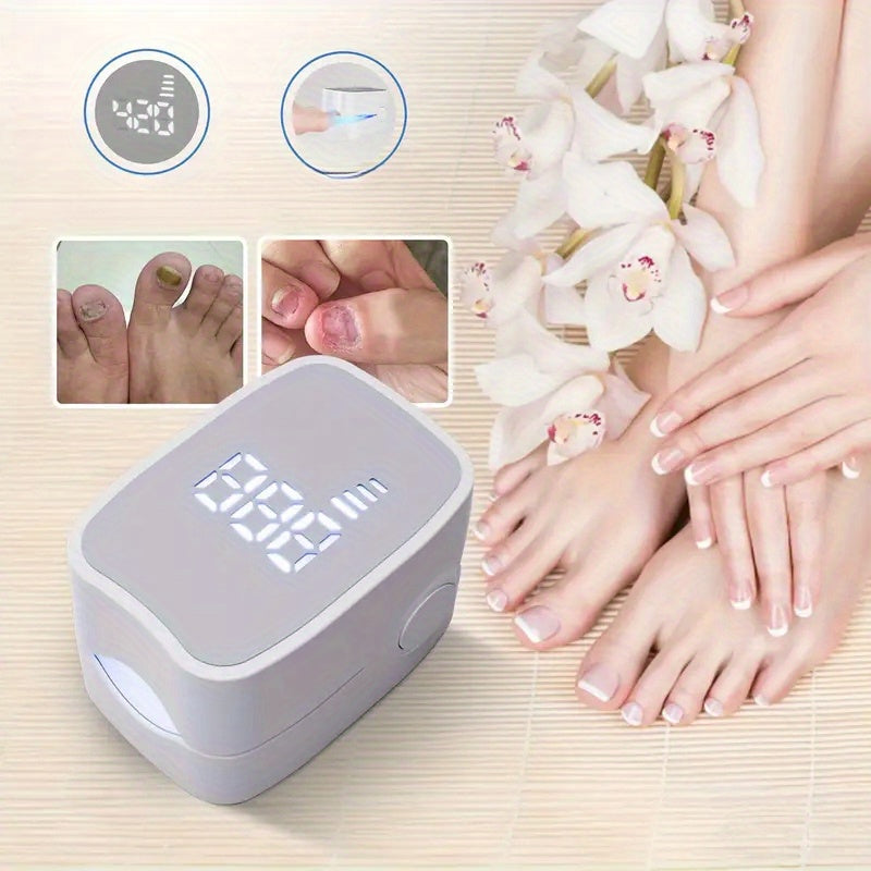 Portativ LED tirnoq parvarishlash mashinasi raqamli displey va USB orqali zaryadlanadigan 400mAh litiy batareyasi bilan qo'l va oyoqlardagi qo'ziqorin tirnoq davolashida aniq vaqtni boshqarish uchun. Mukammal sovg'a tanlovi uchun