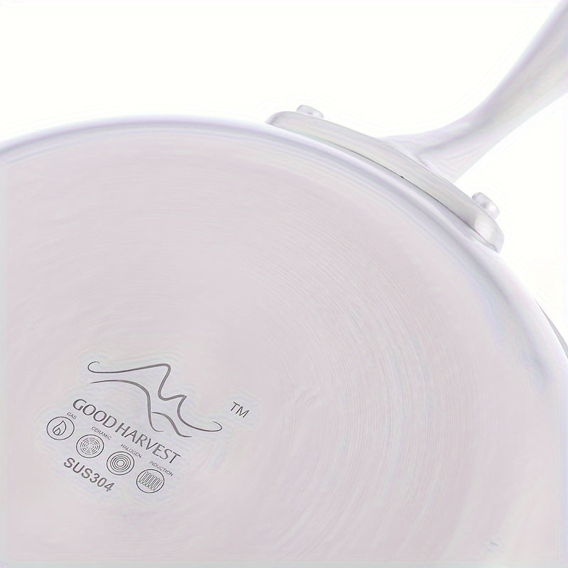 Премиальная сковорода из нержавеющей стали от Good Harvester - антипригарная, тройной слой для газовой и индукционной готовки, рекомендуется ручная стирка