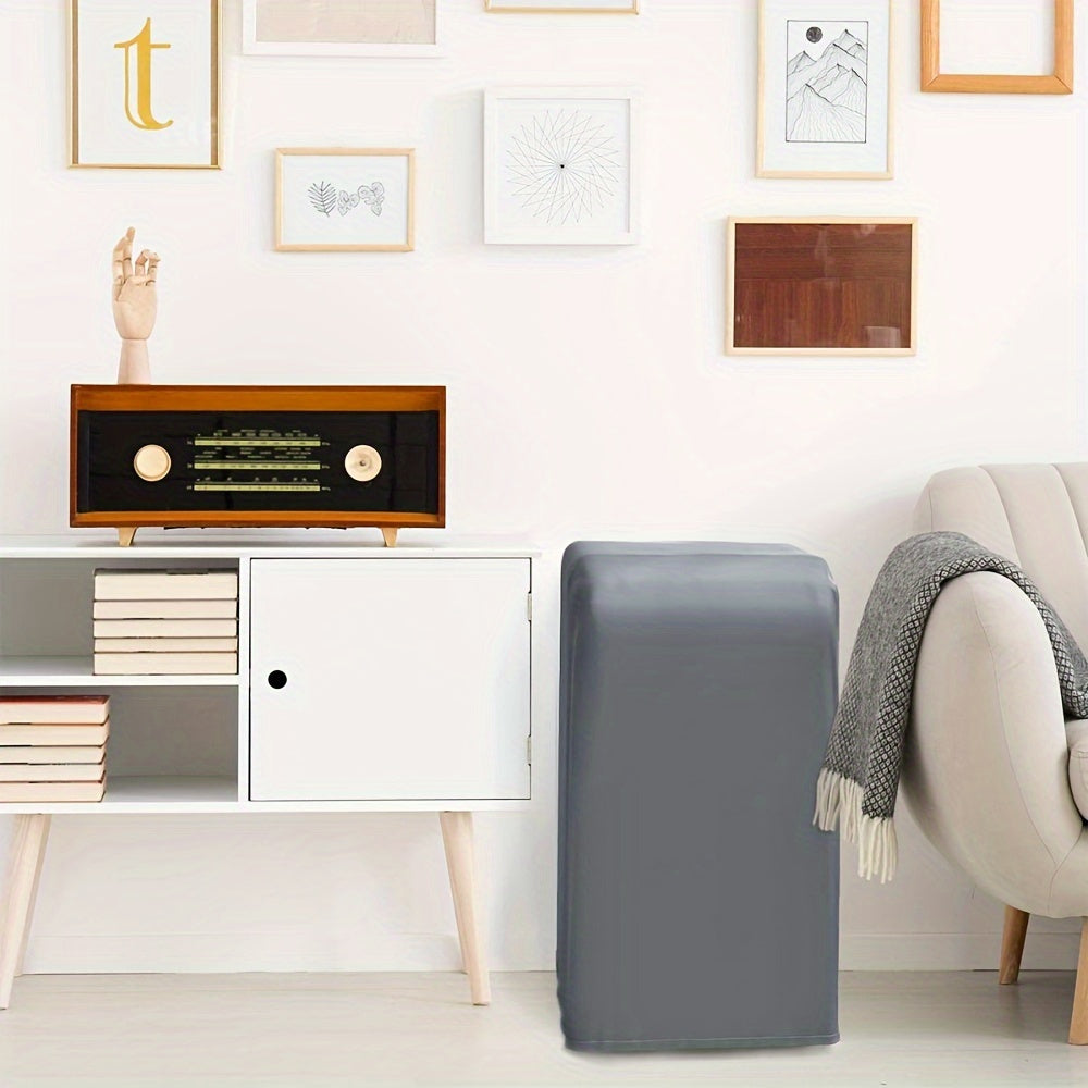 Portable Gray Air Conditioner Cover Dustproof Weatherproof 39.88x45.72x76.2cm