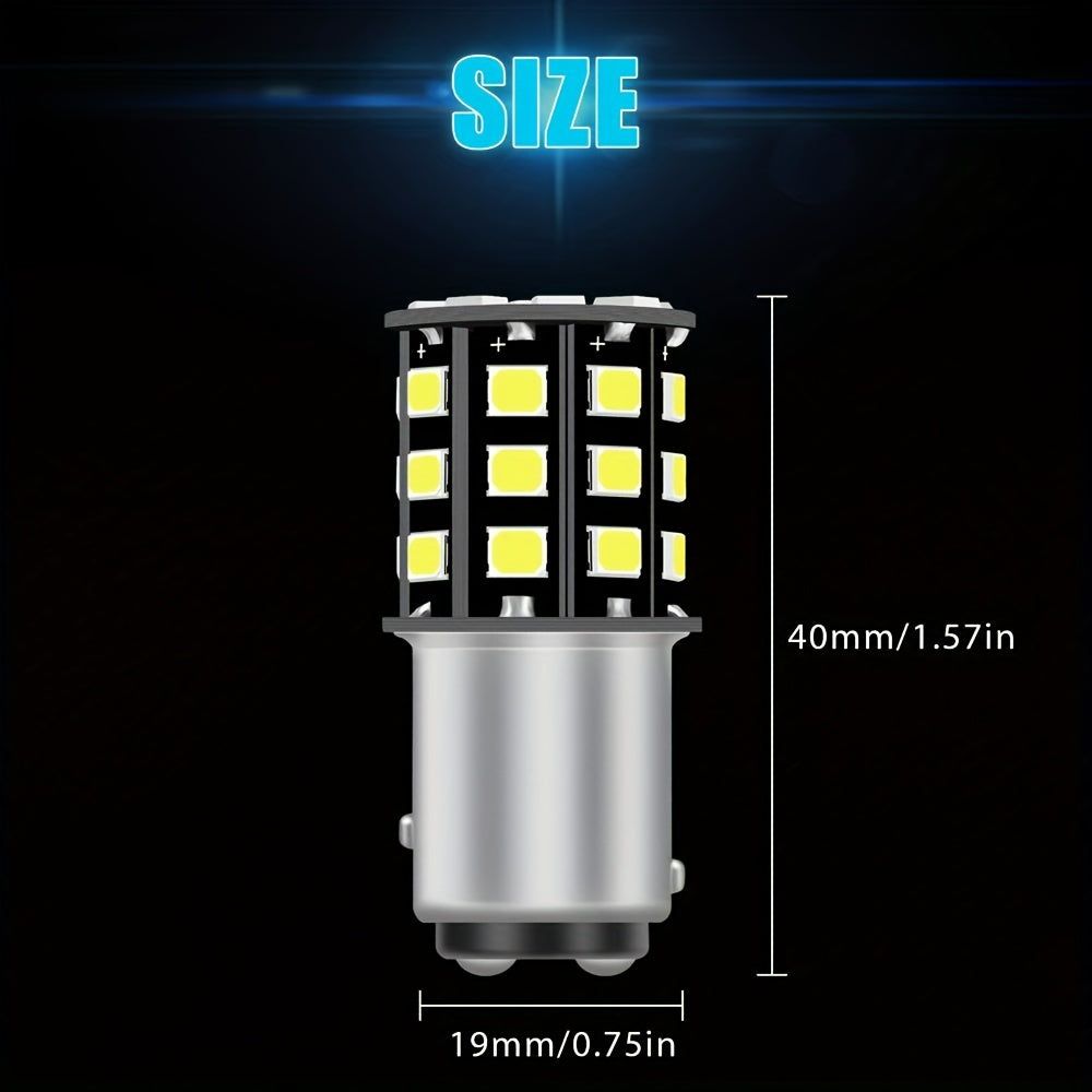 4 Pack White LED Car Light Bulbs 1157 33-SMD for Car Truck SUV and Pickup