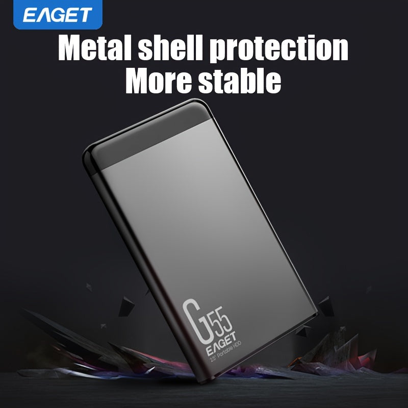 Portable External Hard Drive 2TB USB 3.0 High-Speed Storage for Games Files Videos Music