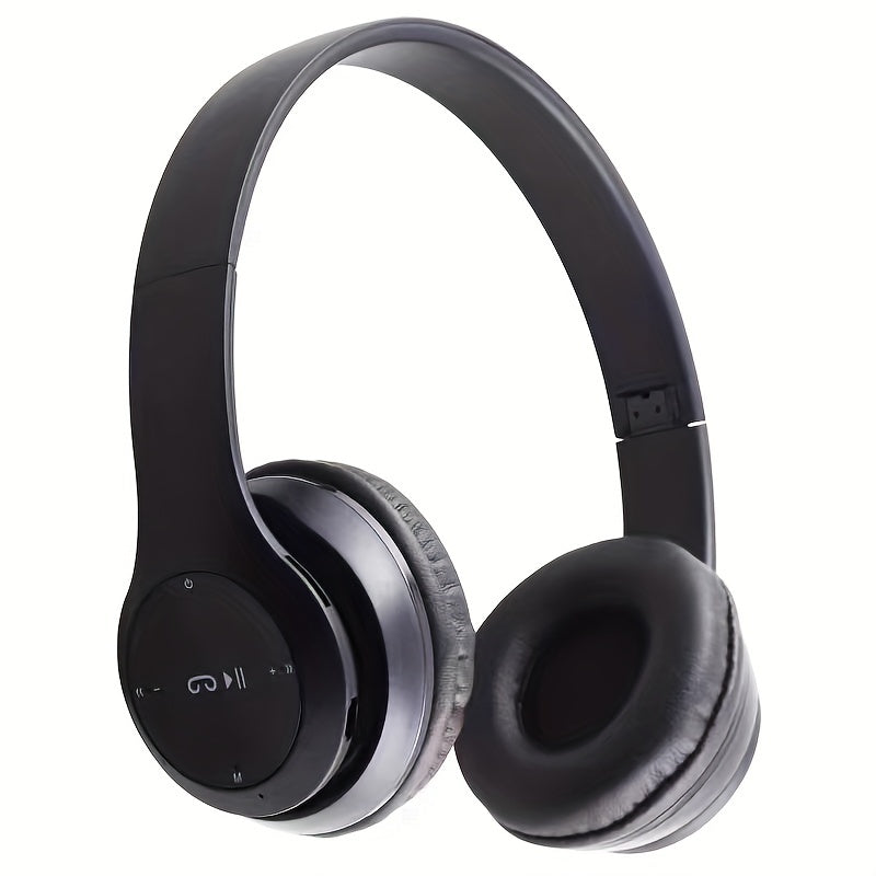 Wireless Over-Ear Headphones with Active Noise Cancellation and Microphone Black