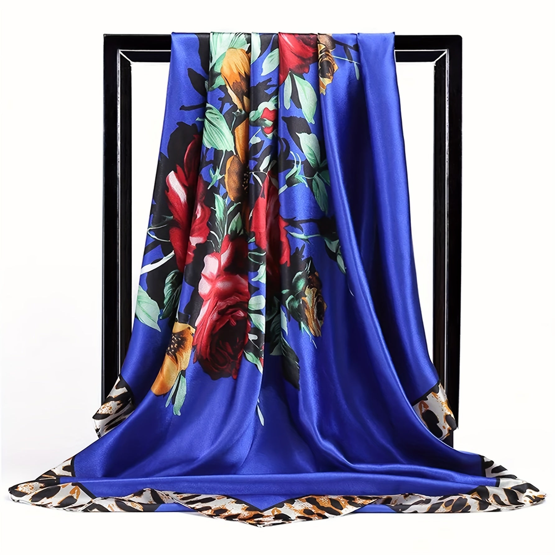 Women’s 35.43 Inch Polyester Headscarf Square Towel for All Seasons and Outdoor Travel