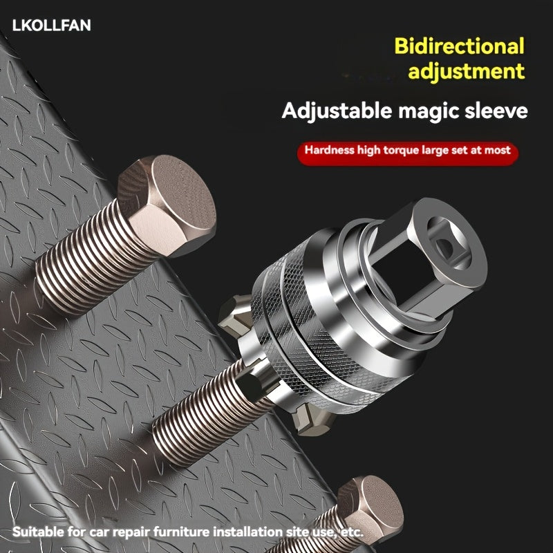 Adjustable Metal Socket Wrench for Screw and Nut Removal Professional DIY Tool