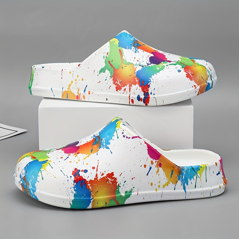 Women's Colorful Camo Print EVA Clogs Lightweight Non-Slip Sandals