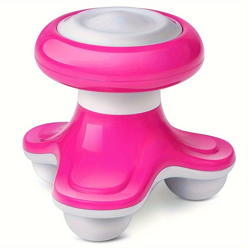 Portable Mini Triangle Massager for Full Body Relief Waist Back Neck Battery Powered