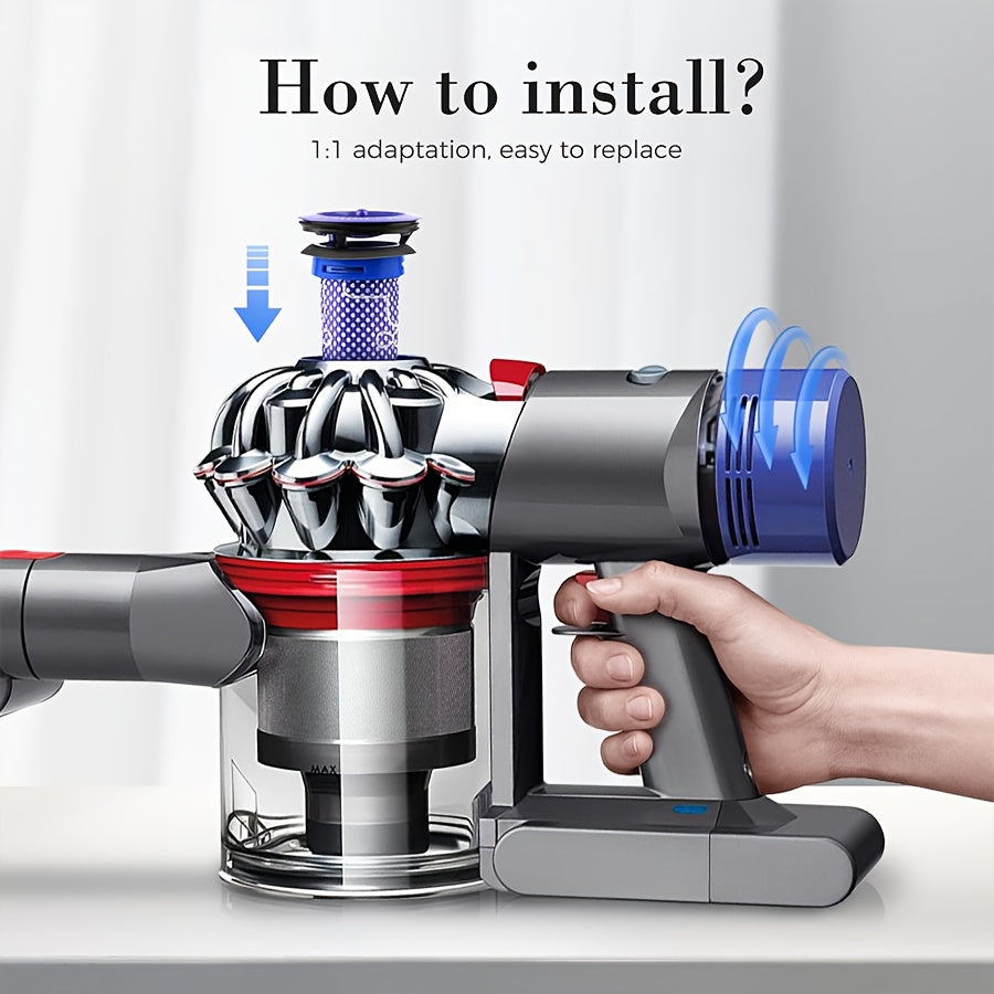 Dyson V7 V8 uchun simsiz changyutgich filtri, 2, 4 yoki 6 ta paketda