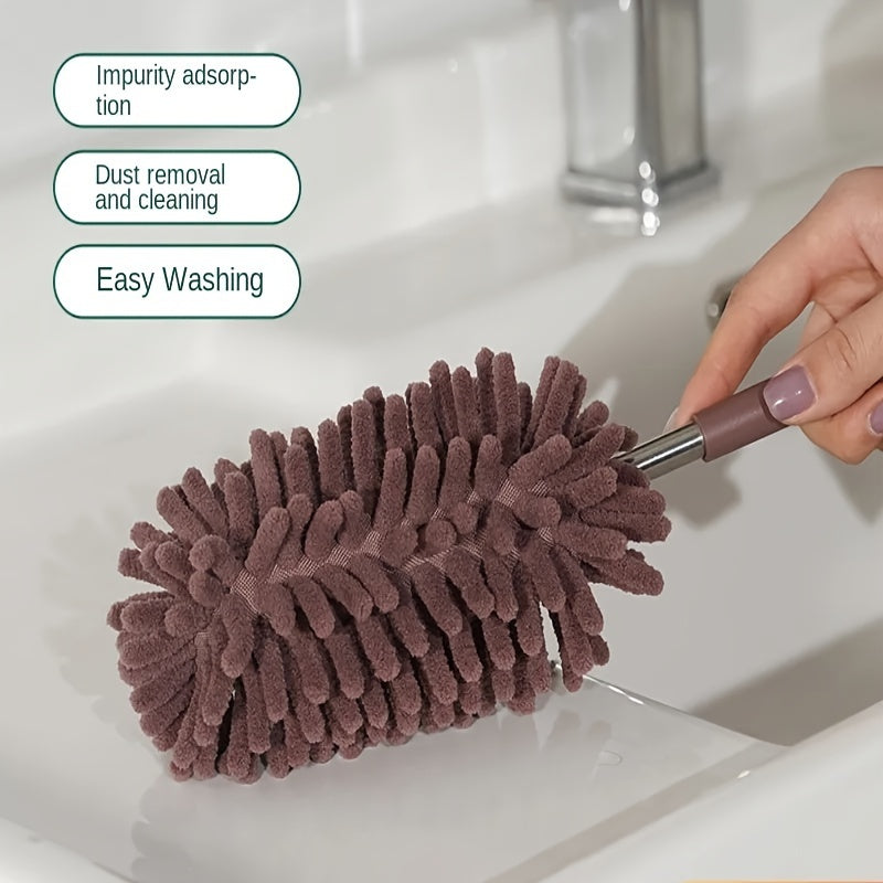 2Pc Microfiber Car Duster Brush Extendable Bendable Cleaning Tool