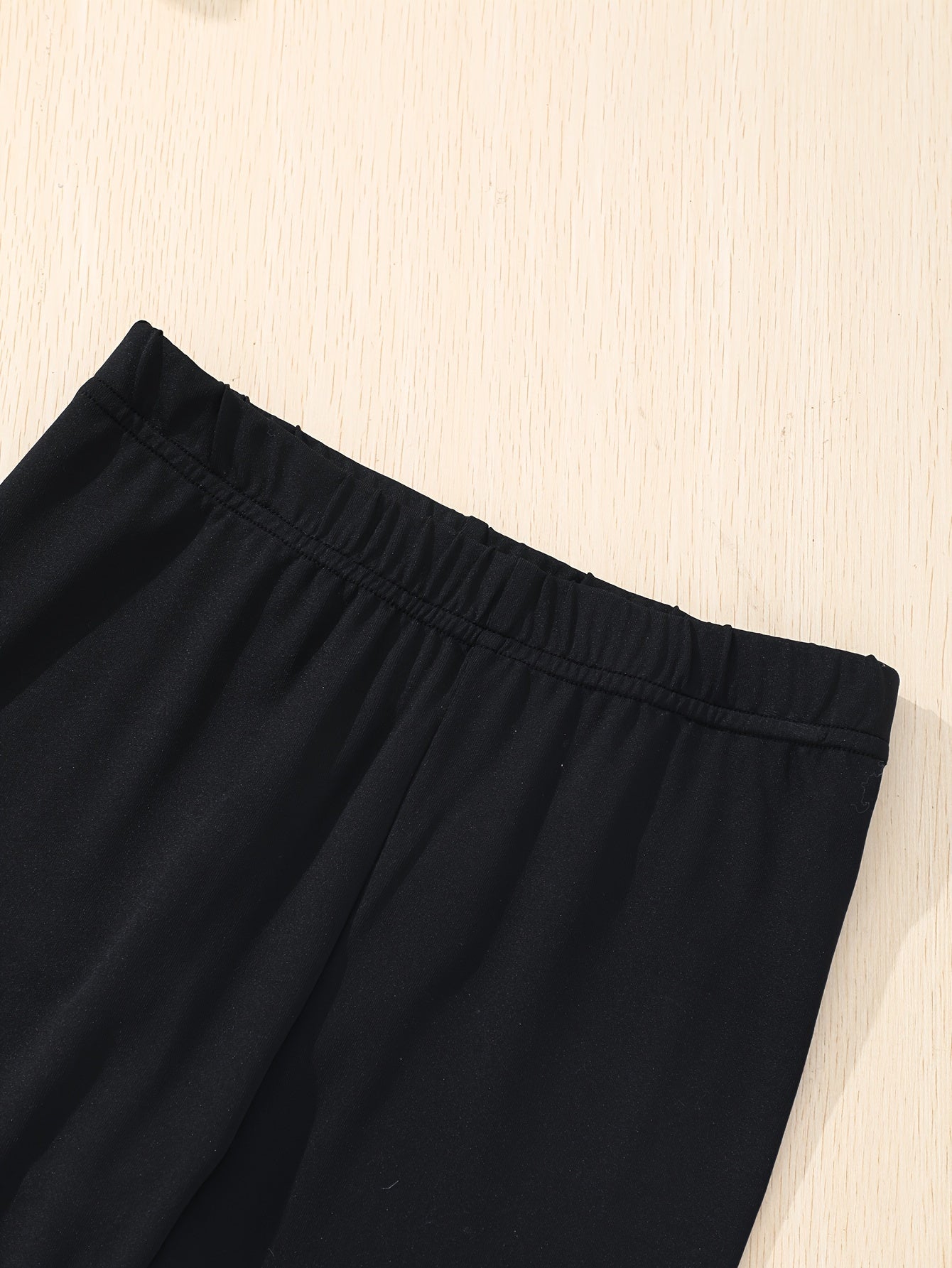 Girls Large Size Fall Winter Two-Piece Set Polyester Solid Color Outdoor Activities