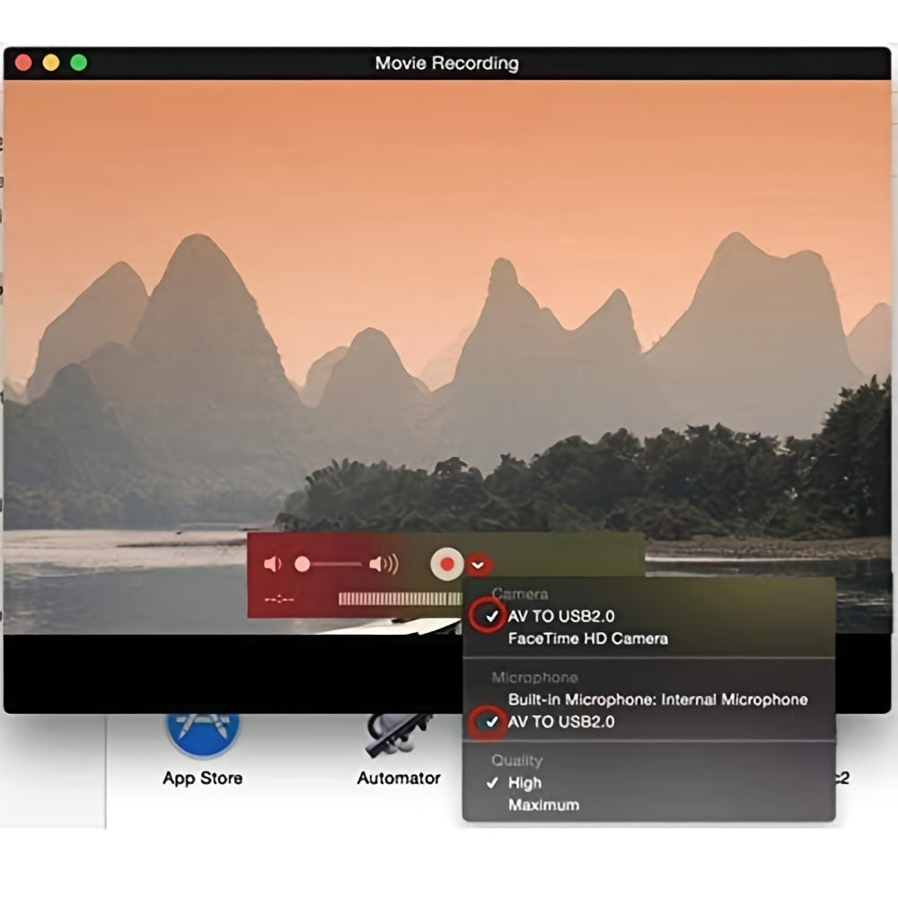VHS to Digital Converter Video Capture Card USB 2.0 for Windows Android Hi8 Mini DV