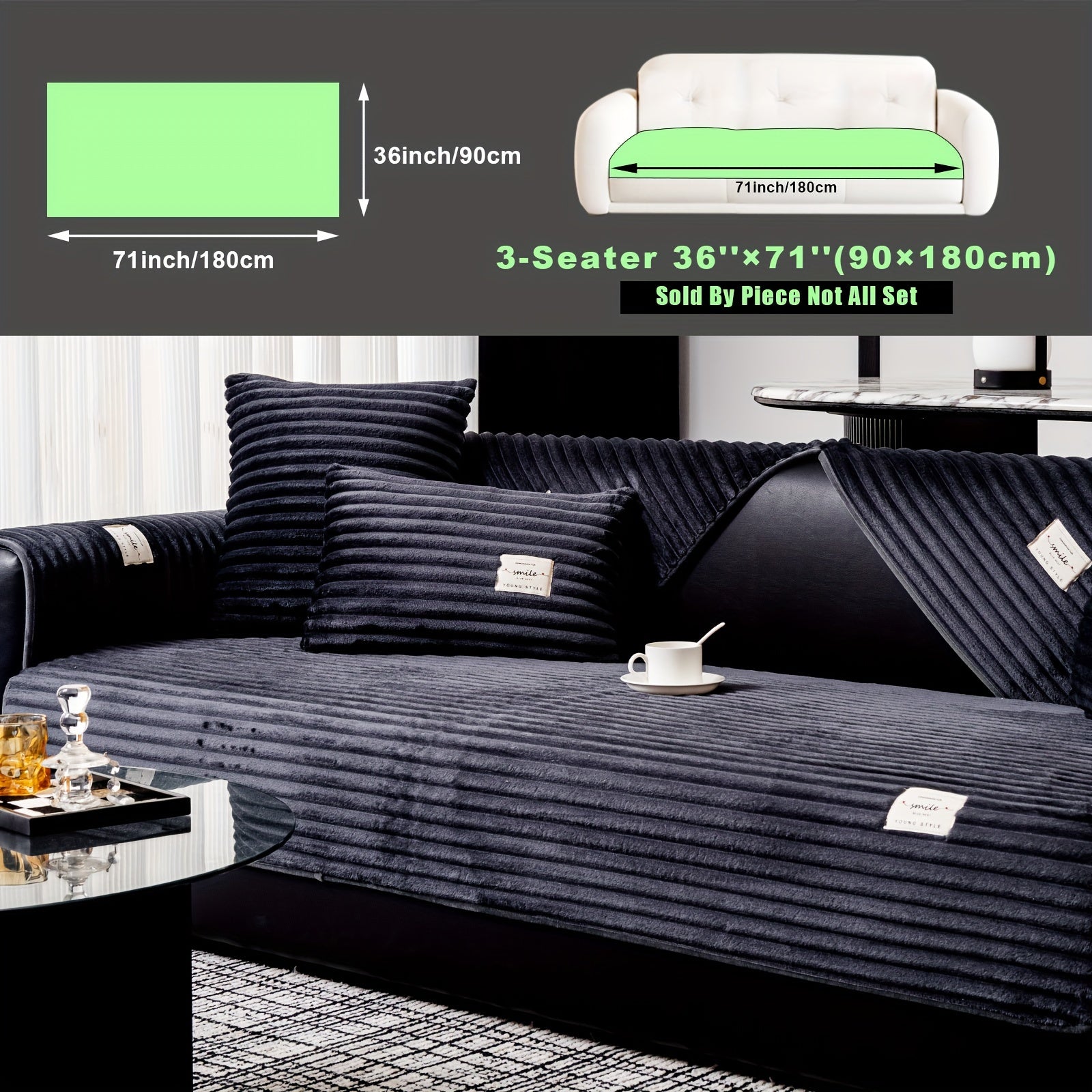 Плюшевый чехол на диван из бархата, противоскользящий, для домашних животных, моющийся в машине, современный стиль, все размеры