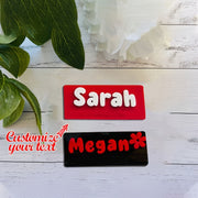 Shaxsiylashtirilgan ism belgilari, magnit orqa bilan, hamshiralar, o'qituvchilar, akusherlar uchun, moslashtiriladigan