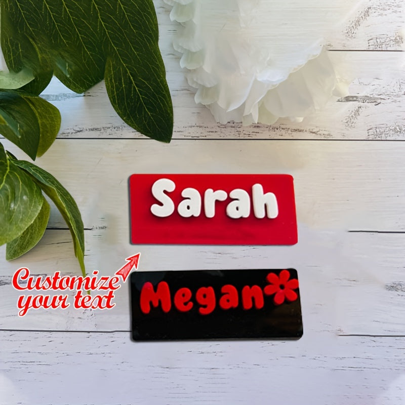 Shaxsiylashtirilgan ism belgilari, magnit orqa bilan, hamshiralar, o'qituvchilar, akusherlar uchun, moslashtiriladigan