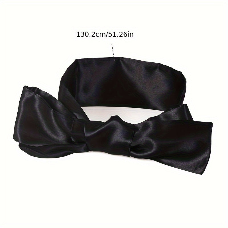 Взрослая сатиновая маска для глаз с регулируемой лентой для сна и чувственной игры