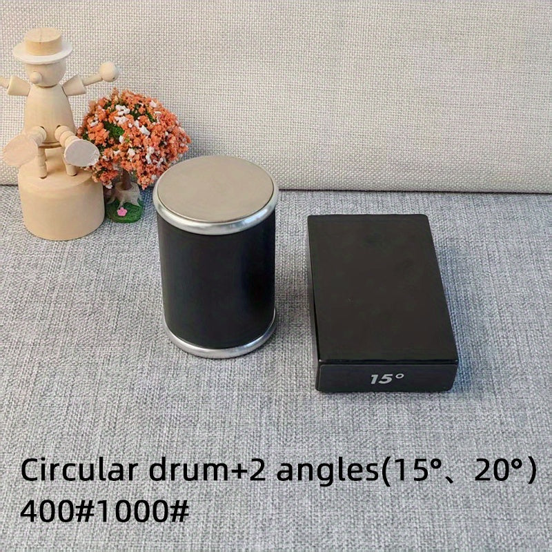 Aniq pishirish idishlarini keskinlashtirish uchun roller shampur kit.