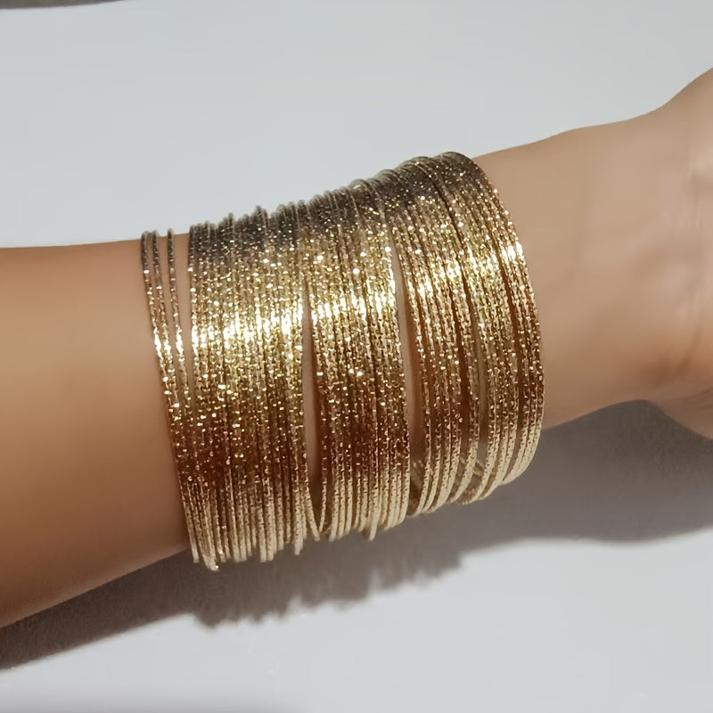 Women’s Gold Star-Shaped Bracelets Set for Daily Wear or Gift